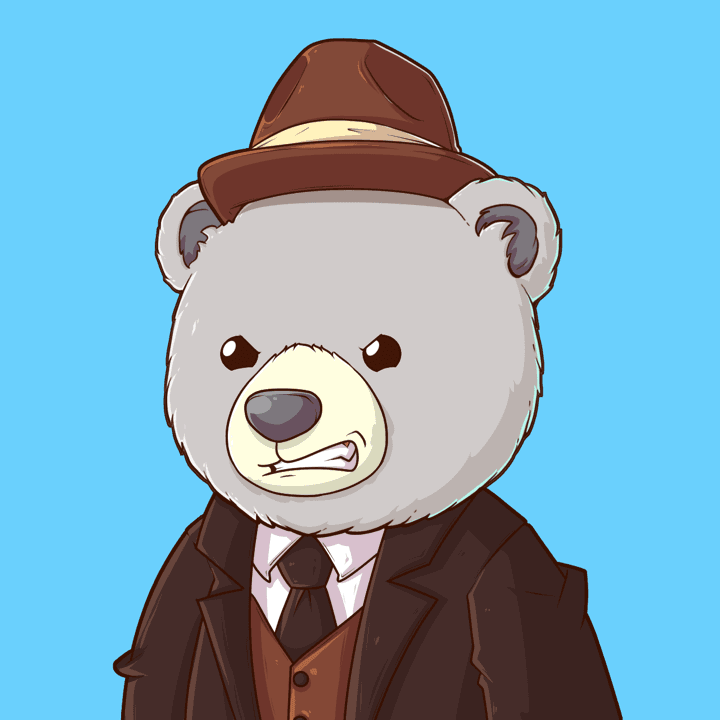 Fuzzies HQ bear — Wiseguy